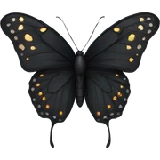 Black butterfly  sticker