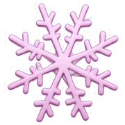pastel pink snowflake  sticker