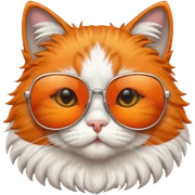 Cat with sunglasses sticker
