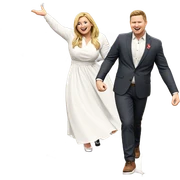 dancing under the umbrella sticker