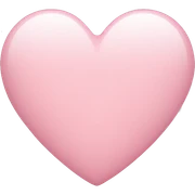 light pink heart  sticker