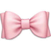 light pink bow sticker