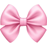 baby pink bow sticker