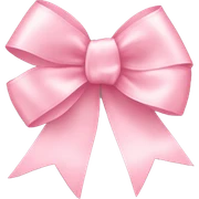light pink ribbon bow sticker