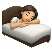 Brunette girl sleeping sticker