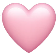 light pink heart  sticker