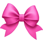 A big pink bow sticker