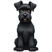 Black schnauzer sticker