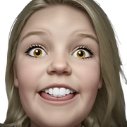 blonde girl portrait closeup sticker