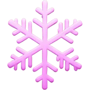 pink snowflake  sticker