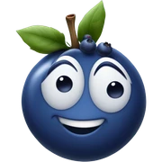 Blueberry sticker