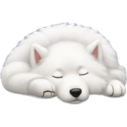 Sleeping Samoyed  sticker
