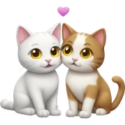 Two cats in love  sticker