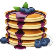 Blueberry pancakes  sticker