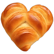 Heart croissant sticker