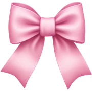 Light pink bow sticker