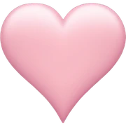 pastel pink heart emoji sticker