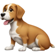 Pregnant dog  sticker