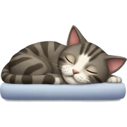 cat sleeping sticker