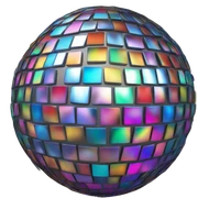 Disco ball sticker