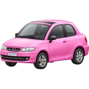 Cute pink car sticker