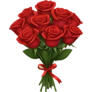 Bouquet of red roses  sticker