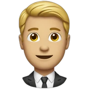 man in a suit sticker