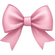 Light pink bow sticker