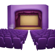 Purple theater  sticker