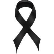black ribbon sticker