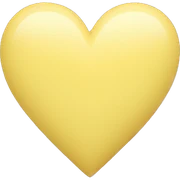 Pastel yellow heart  sticker