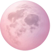pastel pink moon sticker