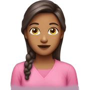 Brunette in pink shirt sticker