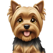 Yorky puppy sticker