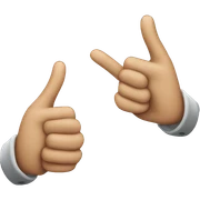 Pointing at oneself emoj sticker