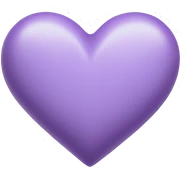 Lilac heart sticker