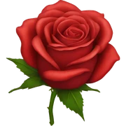 Red rose sticker