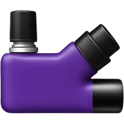 Vape square shape purple color and half black sticker