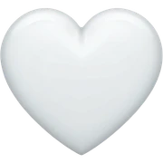Corazón blanco sticker