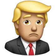 Trump sad sticker