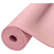 light pink rolled yoga mat  sticker