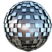 Disco ball sticker