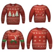 Christmas sweater sticker