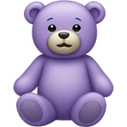 Lavender teddy bear  sticker