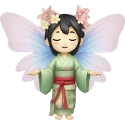 Japanese fairy sticker