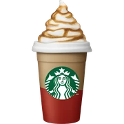 Starbucks holiday cup hot coffee sticker