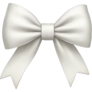 White bow sticker