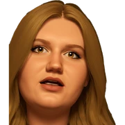 portrait of a girl sticker