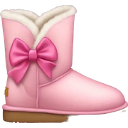 Pink bow Uggs  sticker