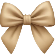 Beige bow sticker
